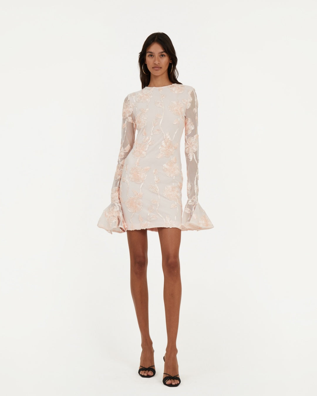 VIP【関税送料無料】希少 Rotate Flower Mesh Mini Dress Flower Mesh Mini Dress