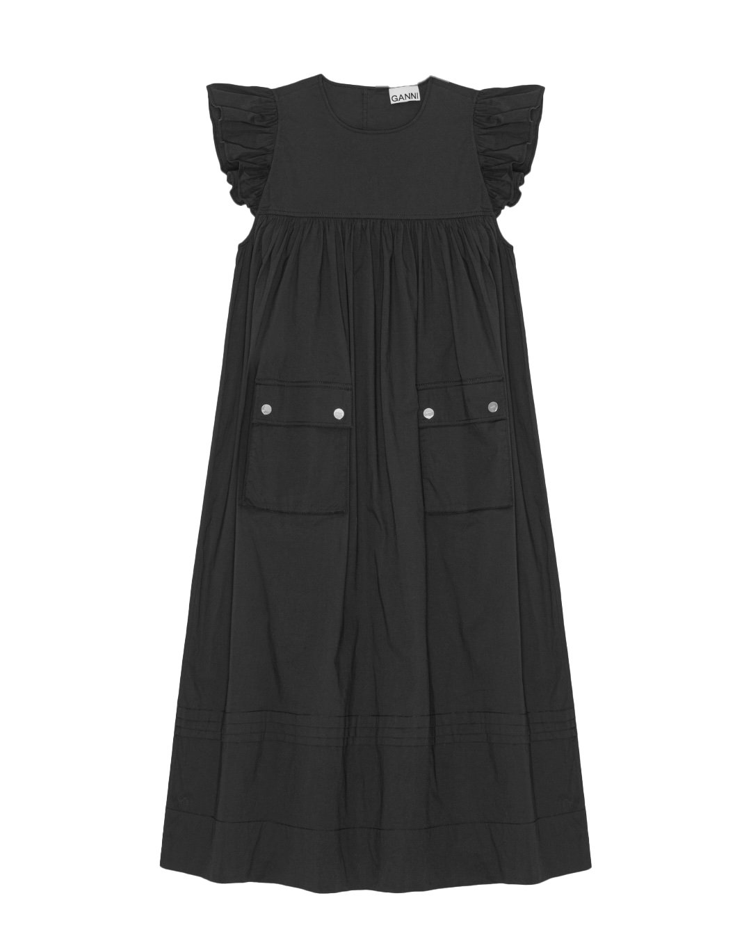 GANNI - Frill Sleeve Dress – Skandi.no