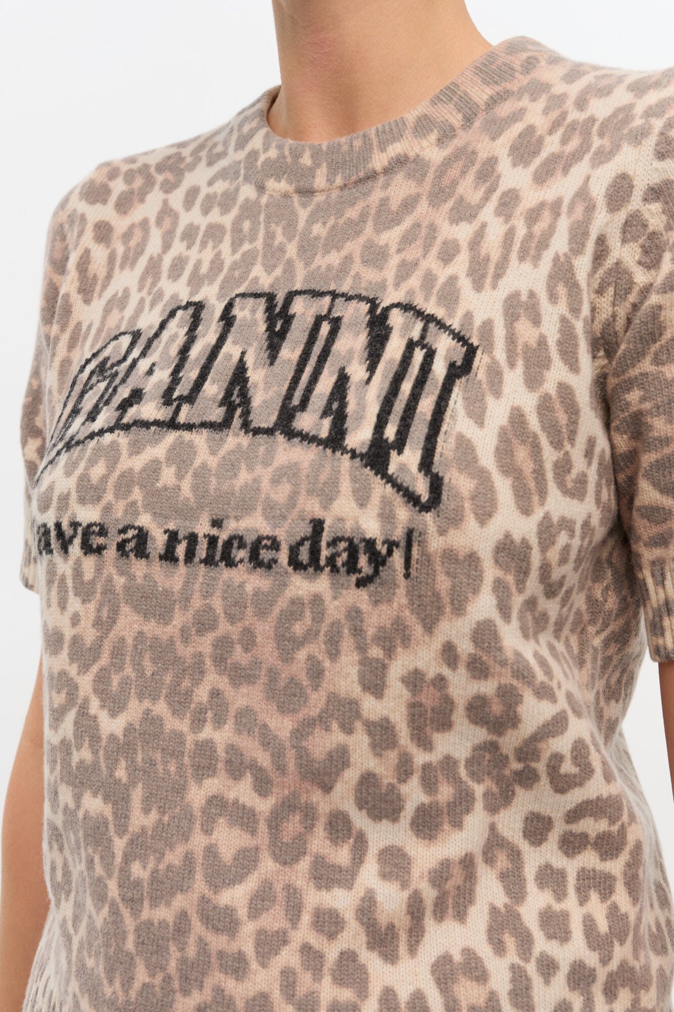 Tシャツ・カットソー GANNI WOOL MIX T-SHIRT WOOL MIX T-SHIRT – Suit Negozi Row